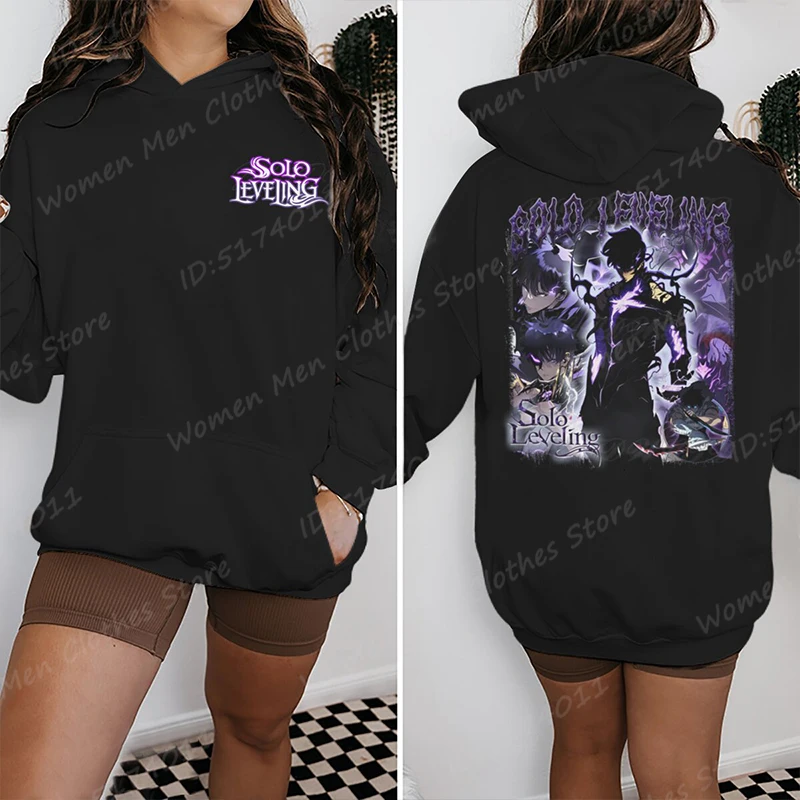 

Anime Solo Leveling Graphic Women/Men Hoodie Autumn Winter Solid Color Pullovers Hot Selling Long Sleeve Sweatshirt Popular Tops