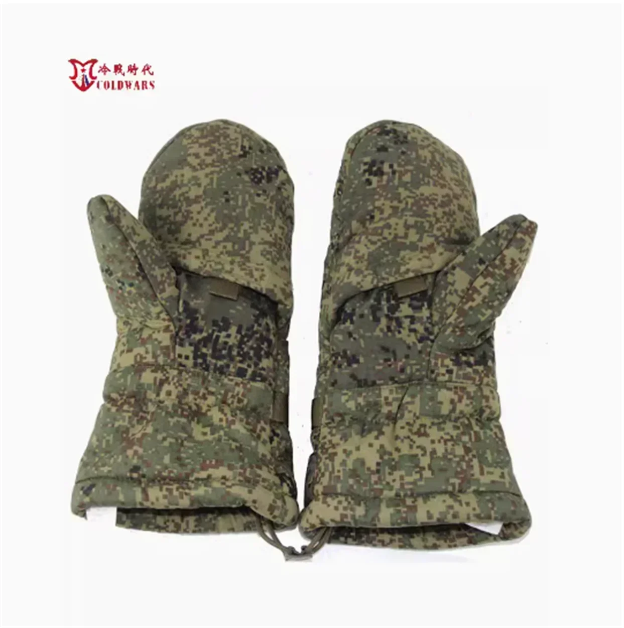 Russian cold resistant gloves with plush double-layer thickening