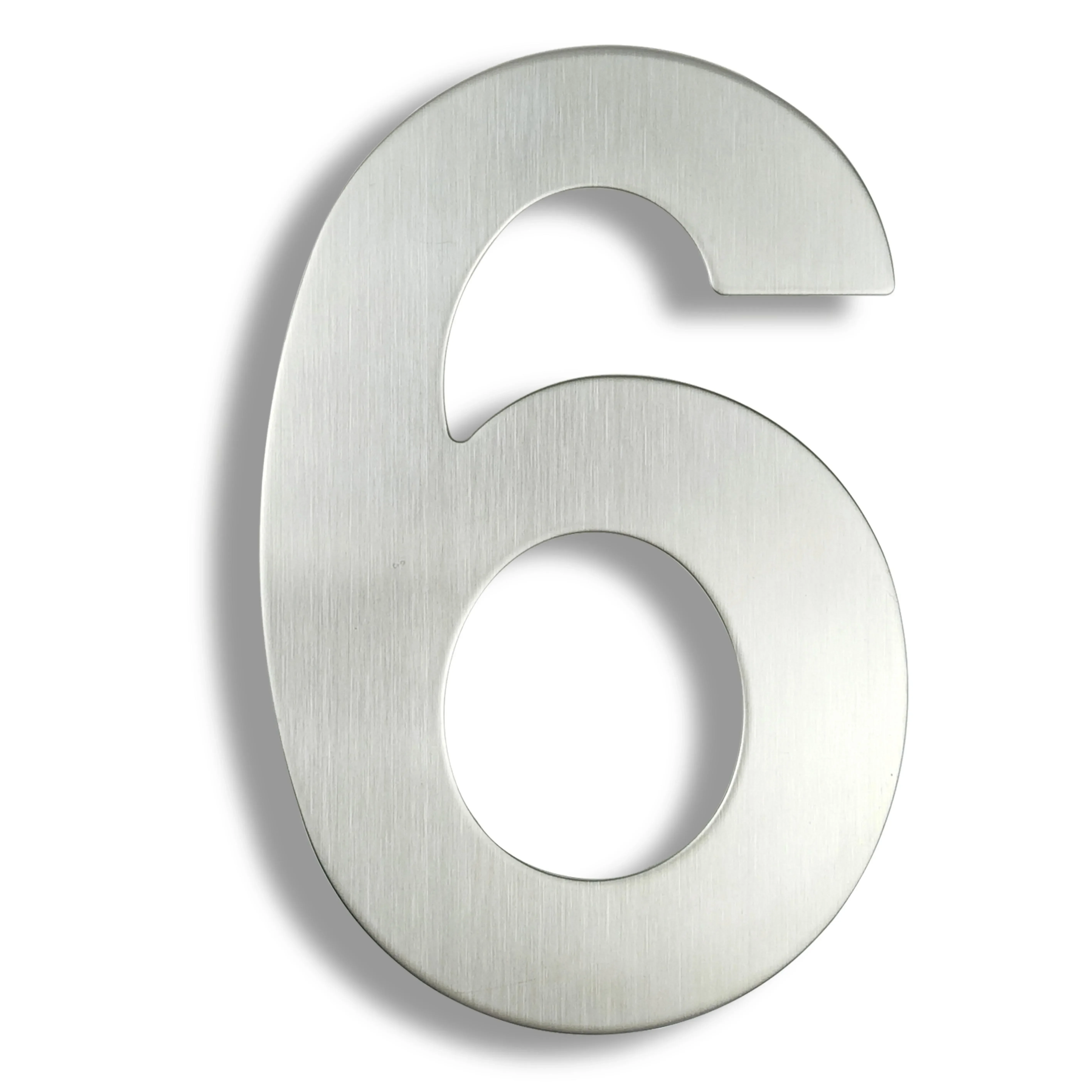 Mellewell 12-Inch Floating House Number – Solid Stainless Steel 304, Black Finish, Easy Mounting (Number 5)