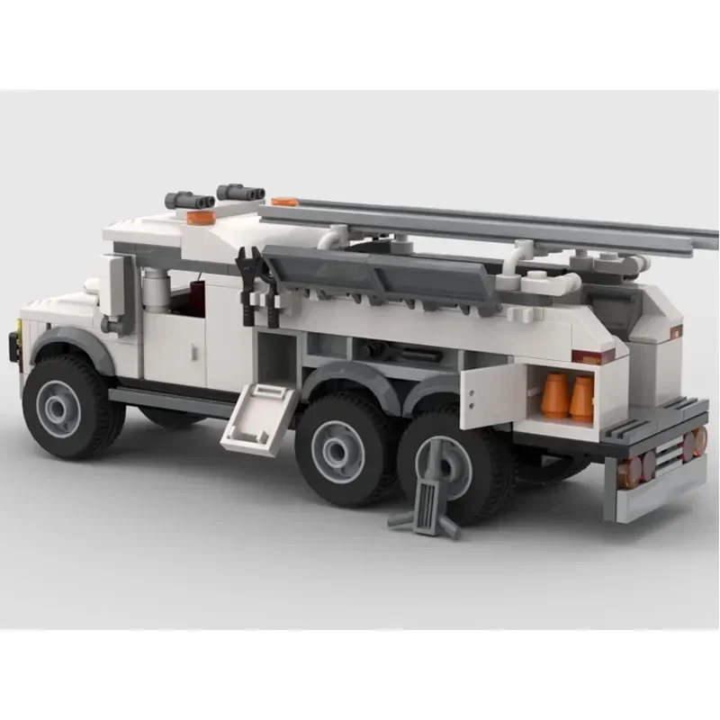 MOC-56695 Heavy Duty Service Truck Splicing Assembly Bouwsteen Model MOC Creatief Educatief Kinderen Verjaardag Speelgoed Cadeau