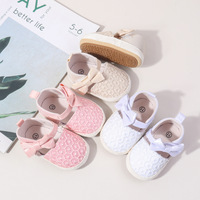 Spring and Autumn New Fashionable Casual Men's and Women's Baby Shoes Butterfly Knot Children's Shoes Indoor Soft Bottom Shoes