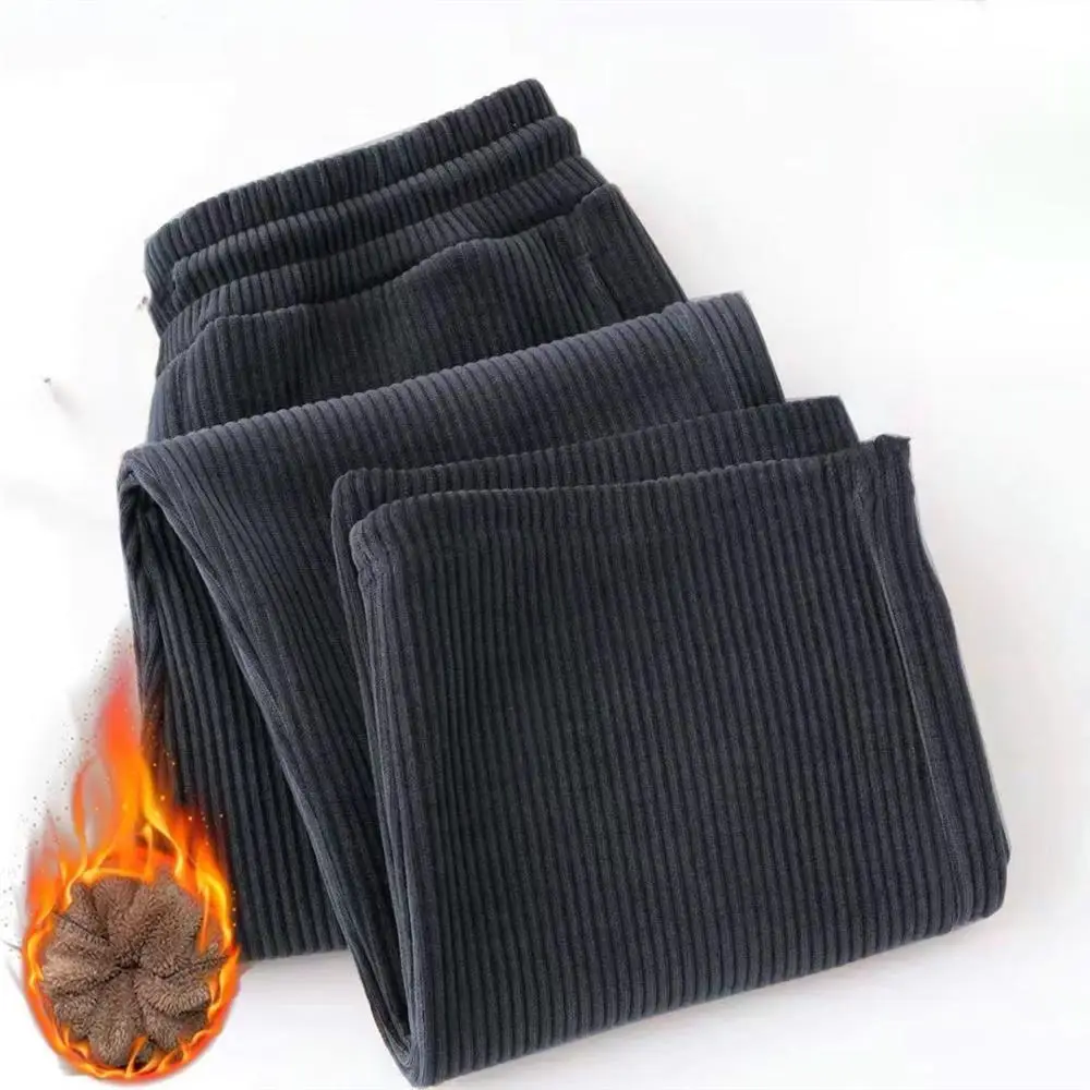 

Мужские вельветовые прямые спортивные брюки на подкладке Fce, осень-зима, повседневные модные брендовые молодежные длинные брюки из полиэфирного волокна