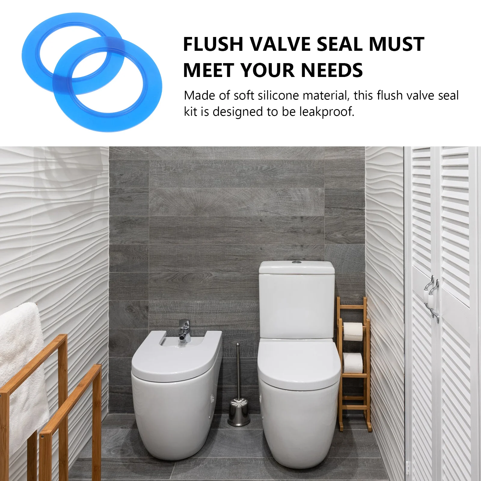 

2Pcs Fill Valve Seal for Toilet Tank Leakproof Durable Practical Homeowner Solution Fill Valve Seal for Toilet Tank