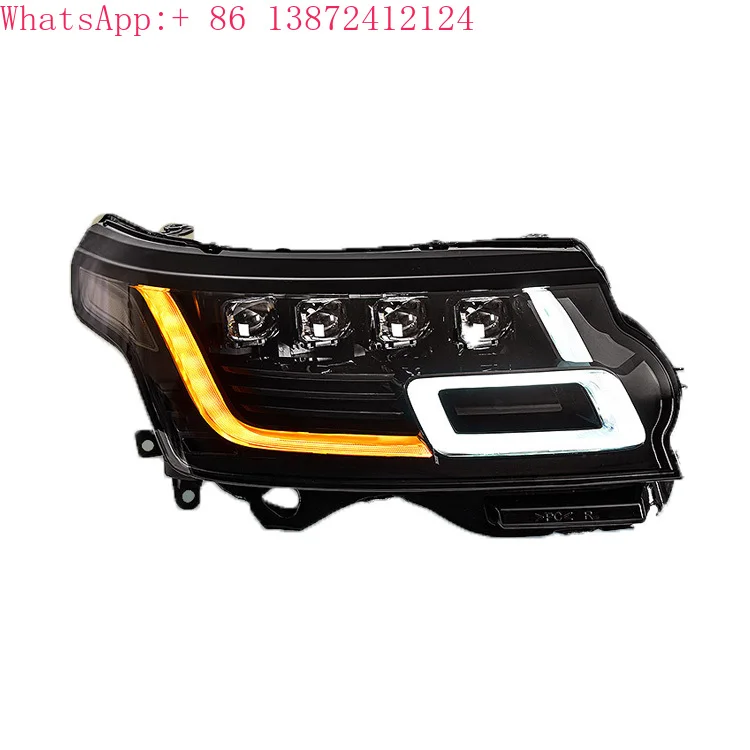 High Quality Front Bumper DRL Headlamp Range Rover Vogue 2013-2017 Xenon Headlights Upgrade 2023 Matrix Headlight for Land Rover