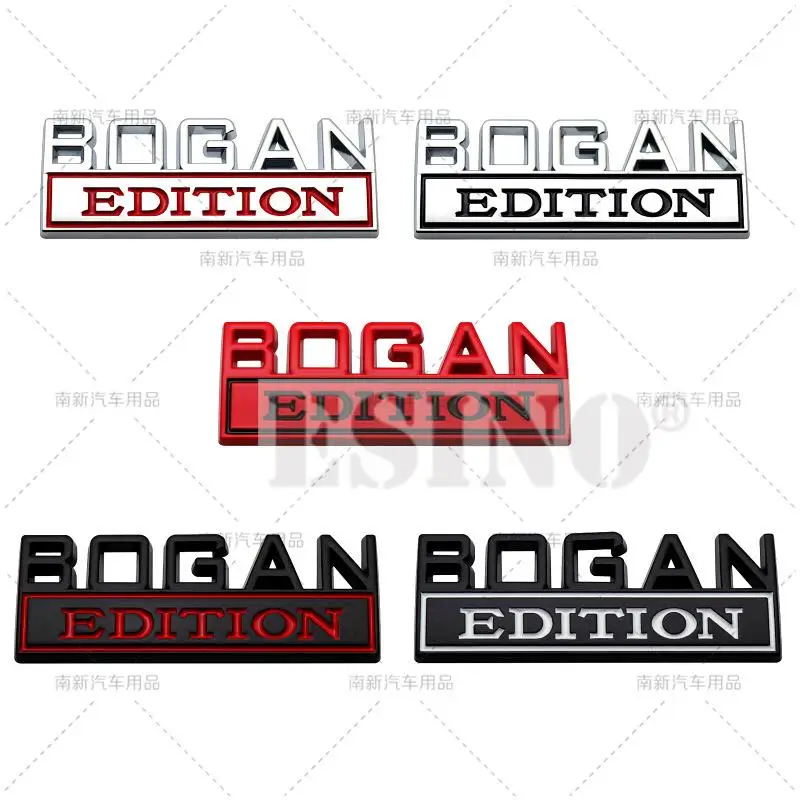 

Car Styling 3D Bogan Edition Metal Chrome Zinc Alloy Adhesive Emblem Decorative Badge Funny Decal Auto Accessory