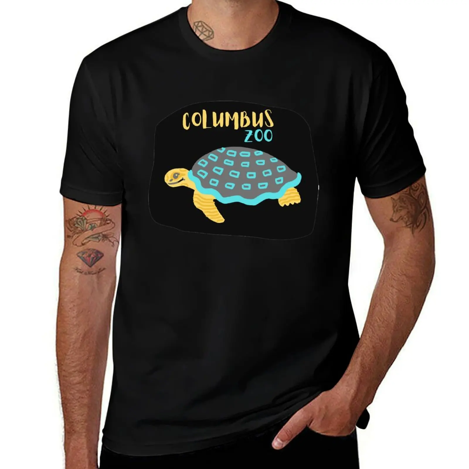 COLUMBUS ZOO SEA TURTLE T-Shirt Plus Size Summer Short Sleeve T-Shirt