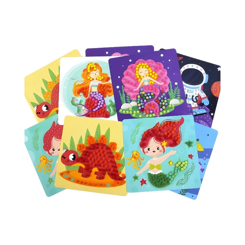 ملصقات اللوحة الإبداعية DIY الحرفية كرات نابضة بالحياة غامض متعة الفن لوازم ديكور المنزل حفلة عيد ميلاد تفضل ألعاب الأطفال #5