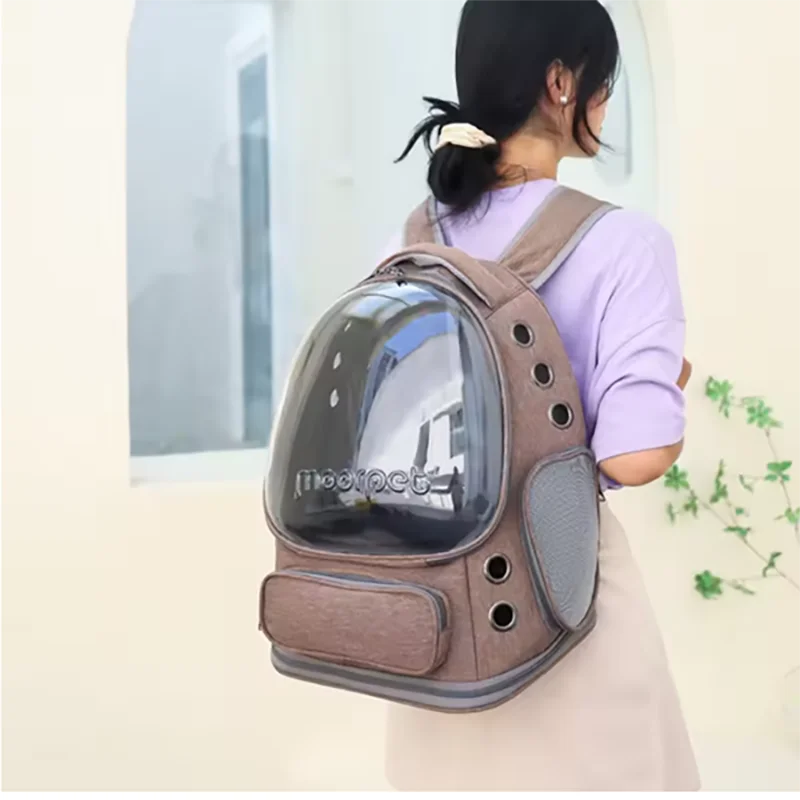 

Transparent Folding Pet Carrier Backpack Travel Tote Cat Carrier Bag Outdoor Pet Shoulder bag Pet Dogs Cats Portable Bag