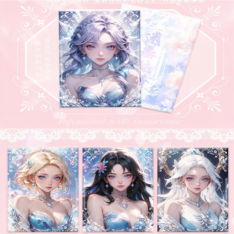 Goddess Story Collection Card A6 Acrylic Fashion Obsessed with Innocence Sweet Daily Game Trading Collection Cards