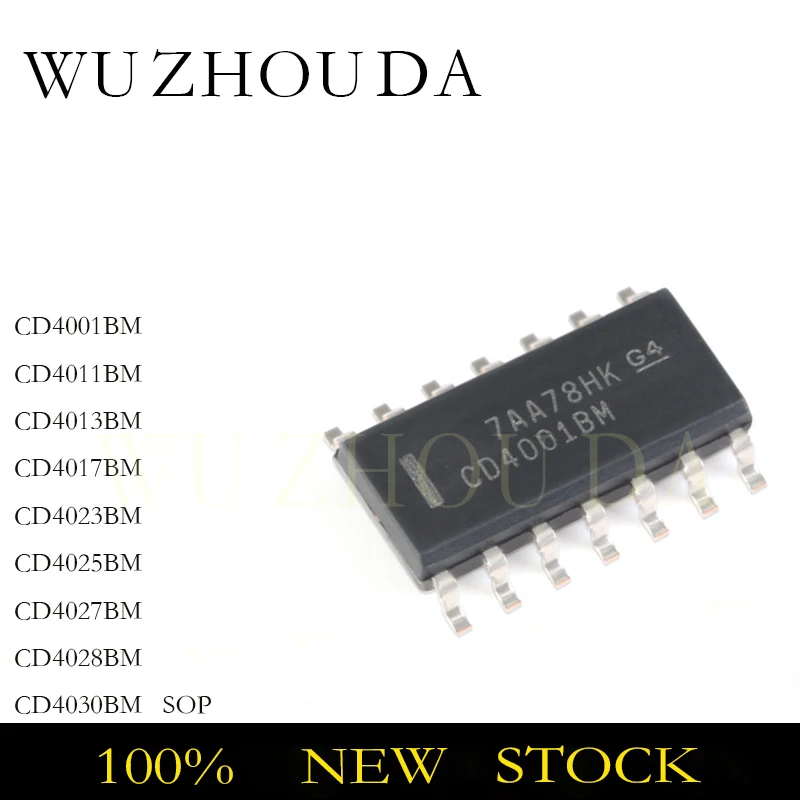 20PCS CD4001BM CD4011BM CD4013BM CD4017BM CD4023BM CD4025BM CD4027BM CD4028BM SOP-16 CD4030BM SOP-14 IC CHIP NEW STOCK