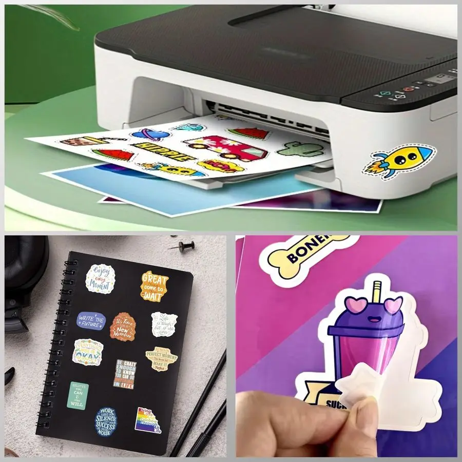 × 24 بوصة × 100 قدم ماتي صور قشر ملصق لفة ورق لاصق قابل للطباعة الفينيل مقاوم للماء 2 بوصة الأساسية ، علامات الطباعة النافثة للحبر وS