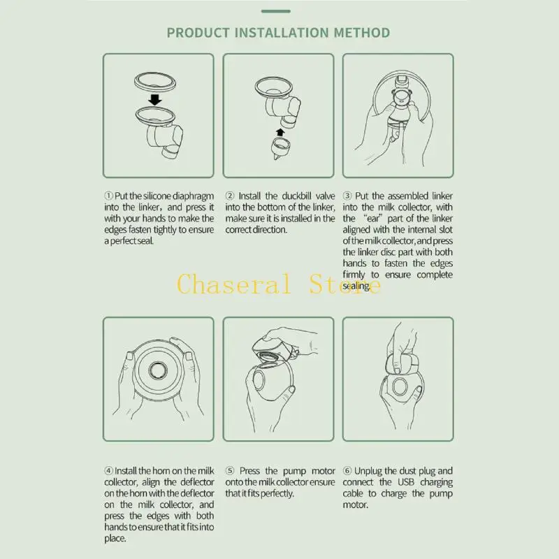 E7CE 4 모드 12 조절 가능한 속도 마사지 모유 수유 펌프 전기 흡입 펌프 LED 스크린 디스플레이가 있는 웨어러블 유방 펌프