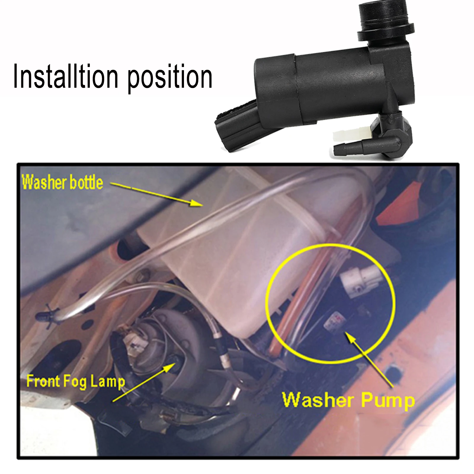 Windshield Wiper Washer Pump Twin Outlet Water Motor For Ford Focus Kuga Galaxy S-Max For Volvo XC90 V70 C30 V50 Front Rear