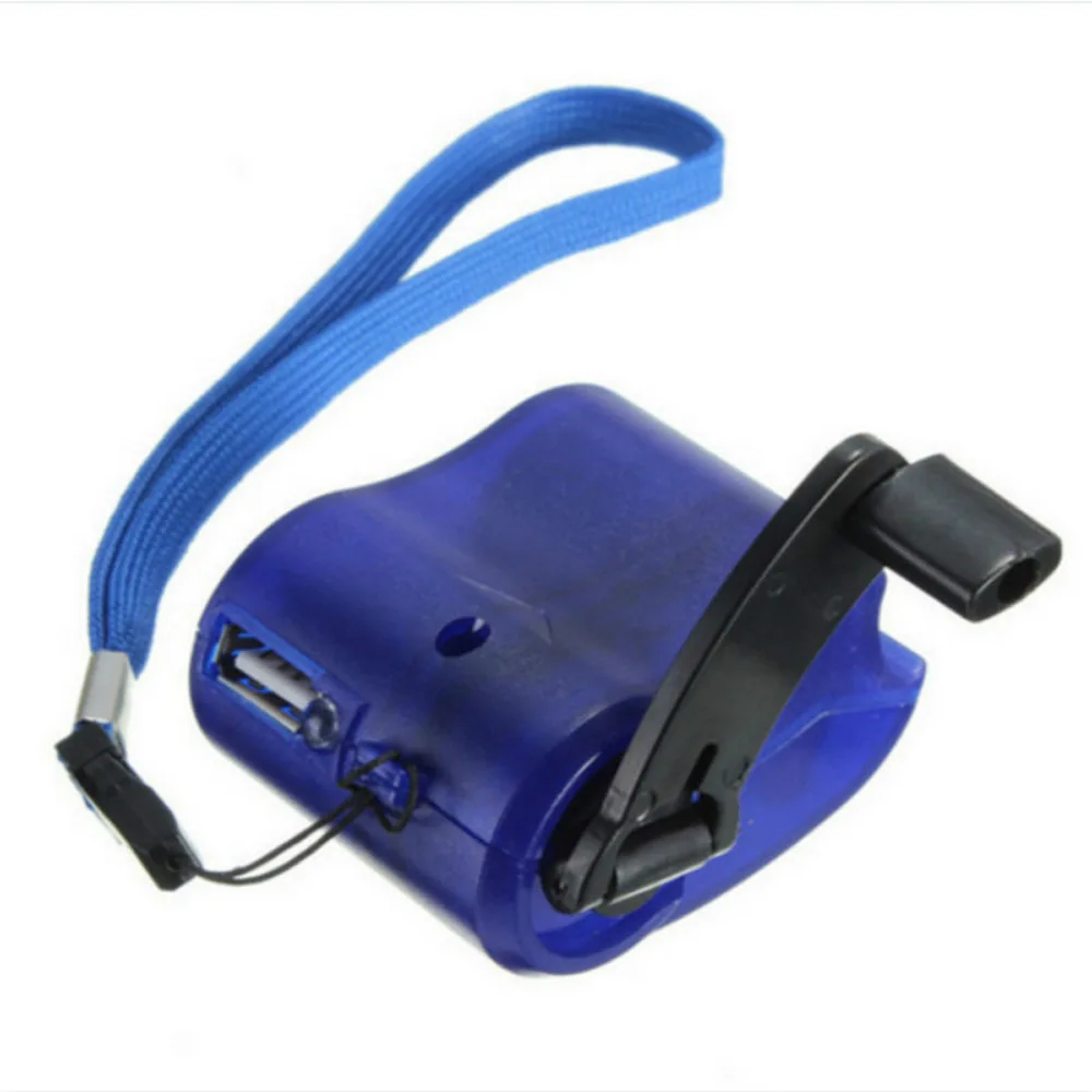 Portable USB Mobile Phone Emergency Charger Hand Crank Power Dynamo Suitable For Outdoor Camping Travel Charger