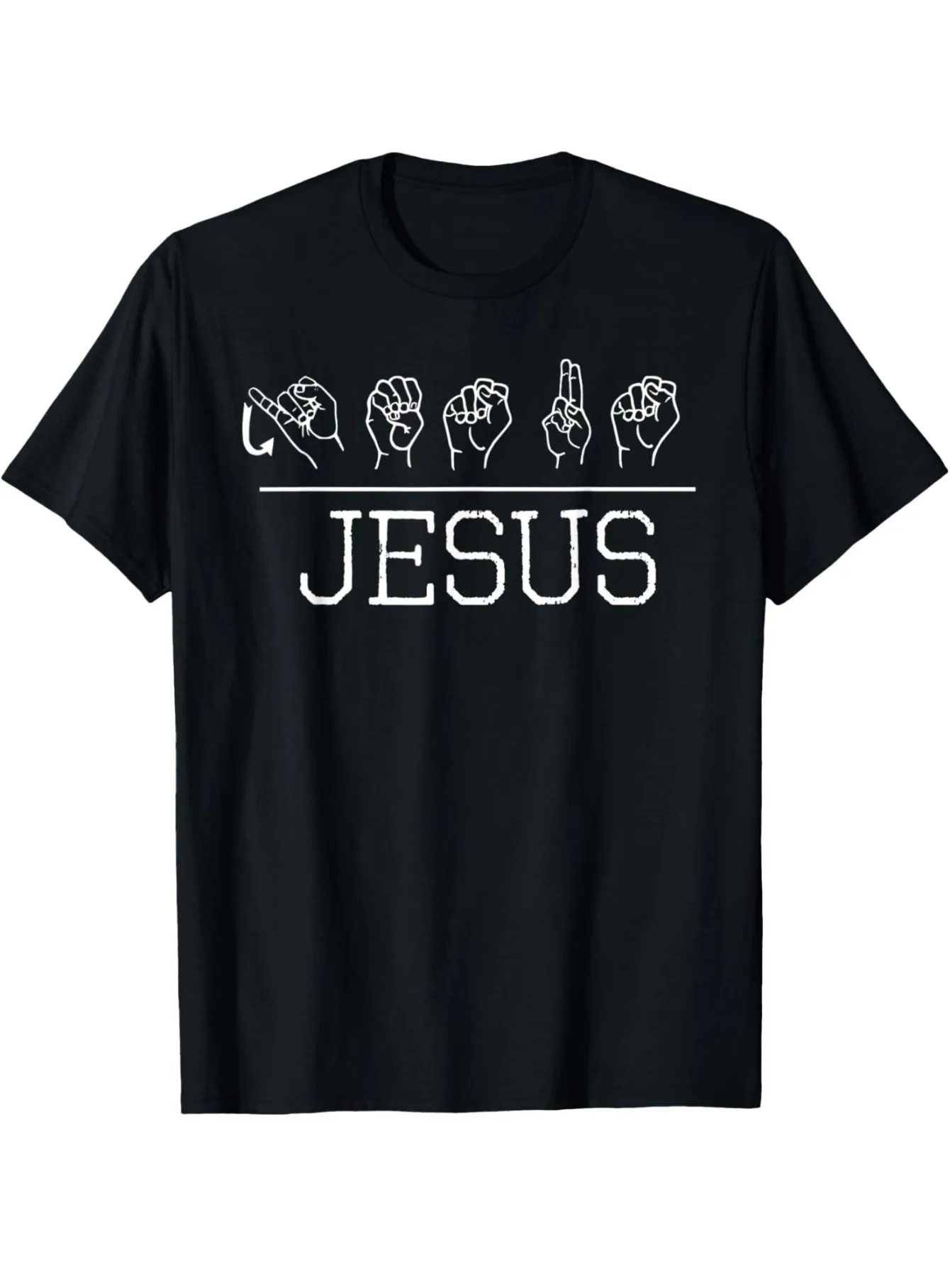 Deaf Christian Faith Name of Jesus ASL Sign Language Shirt T-Shirt