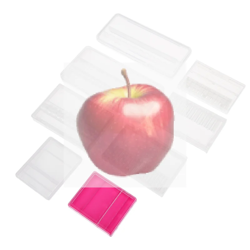 1/5 قطعة مسمار الفن الحفر عرض موقف صندوق تخزين مثقاب الخشب قاطعة المطحنة اكسسوارات صندوق مسمار أدوات الرسم #1