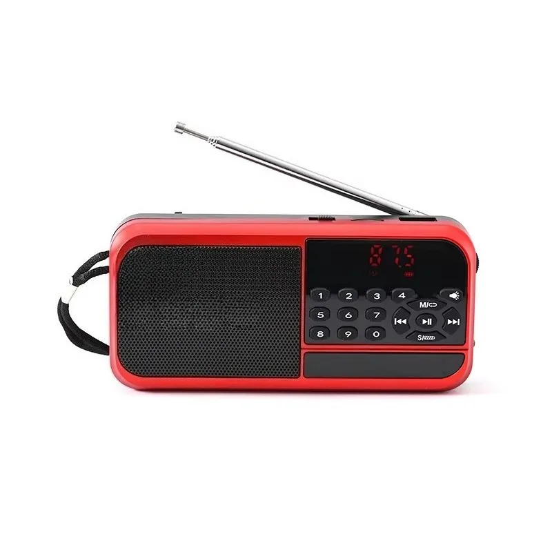 Mini Portable Digital Radio USB Rechargeable MP3 Player FM Radio With Auto‑Repeat Function