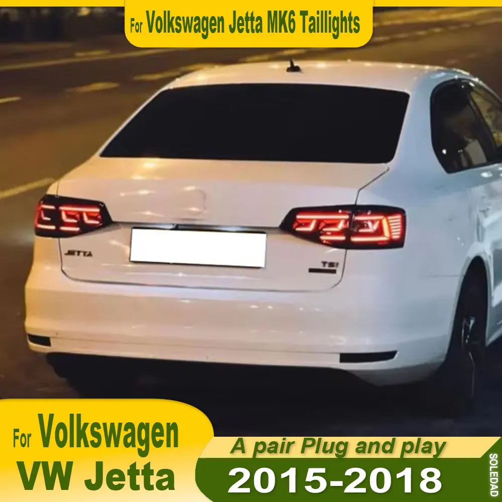 

Tail Lights For Volkswagen VW Jetta MK6 2015 2016 2017 2018 Rear Lights LED Taillight Taillamp Assembly Brake Lamp DRL Animation