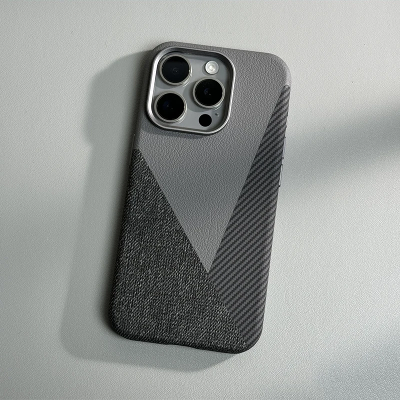 Trendy Hit Color Leather for MagSafe Phone Case For iPhone 16 16pro max 15 14 13 Wireless Charging Metal Lens Shockproof Cover