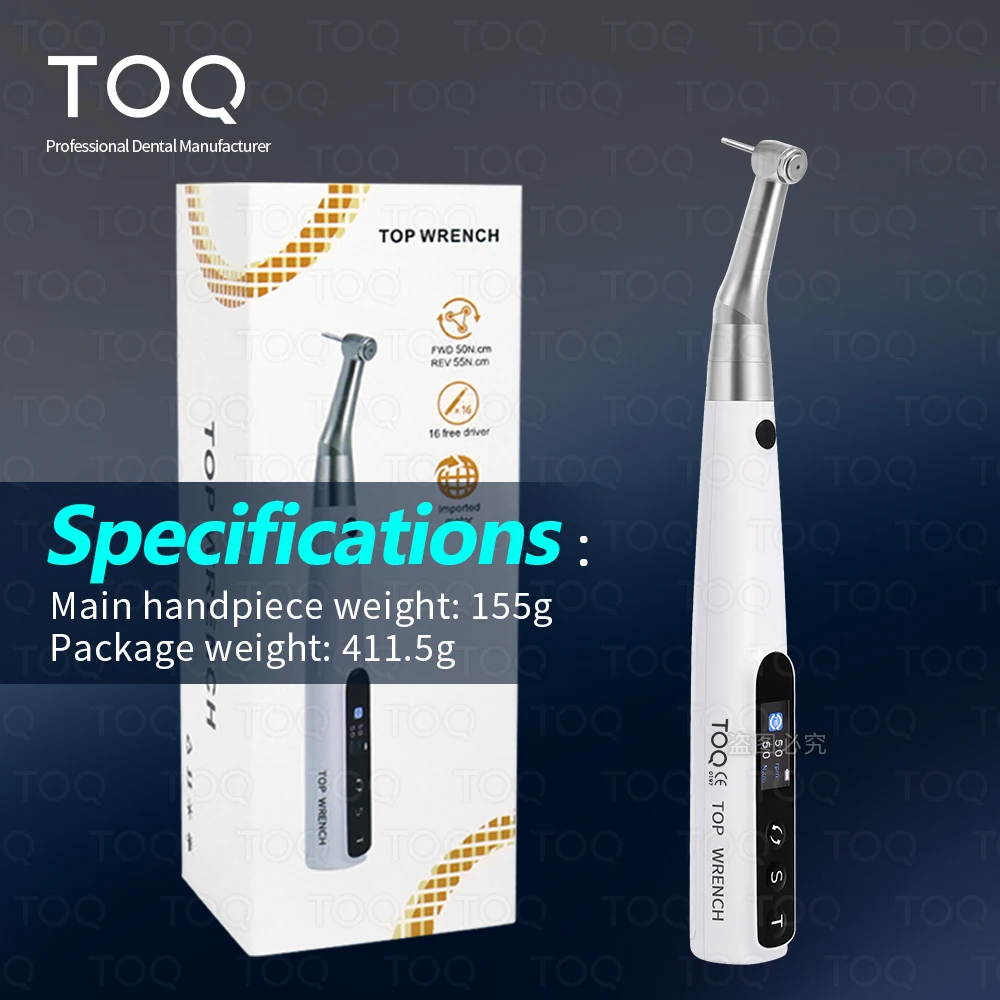 

Dental Electric Wireless Torque Driver Implant Torque Wrench with 16pcs Screwdrivers Kit Implant Motor Dentistry Tools