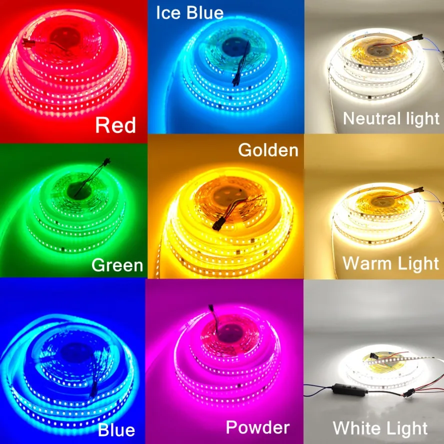 WS2811 Multicolour Running Water LED Strip DC24V 126Leds Dimmable Flowing Light Strip Pixel Addressable Flexible Linear Lamp