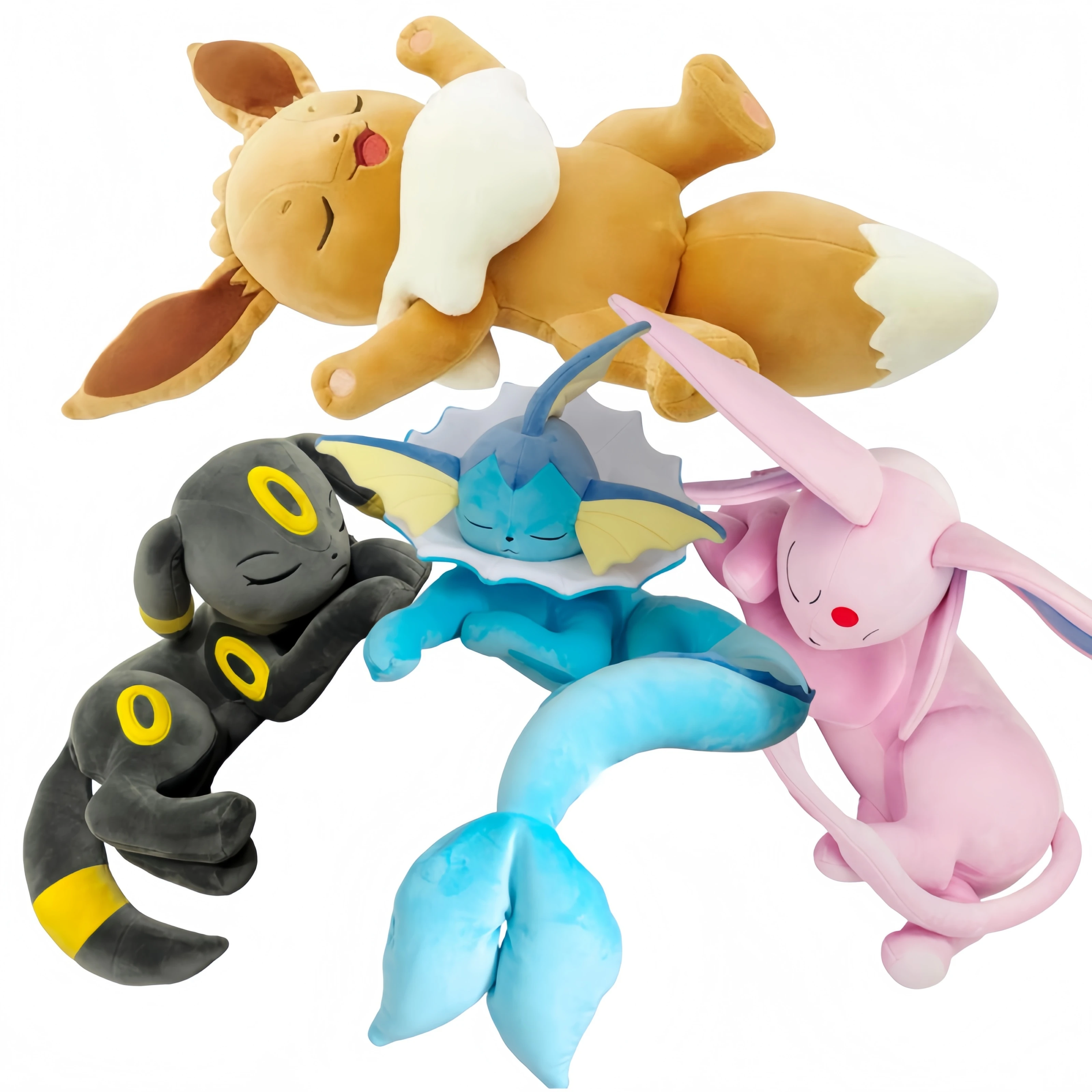 Peluche de Pokémon, Eevee, Eeveelution, Vaporeon, Umbreon, Espeon, Muñeco de Peluche, Figuras de Anime, Películas y Videojuegos, Juguetes Suaves