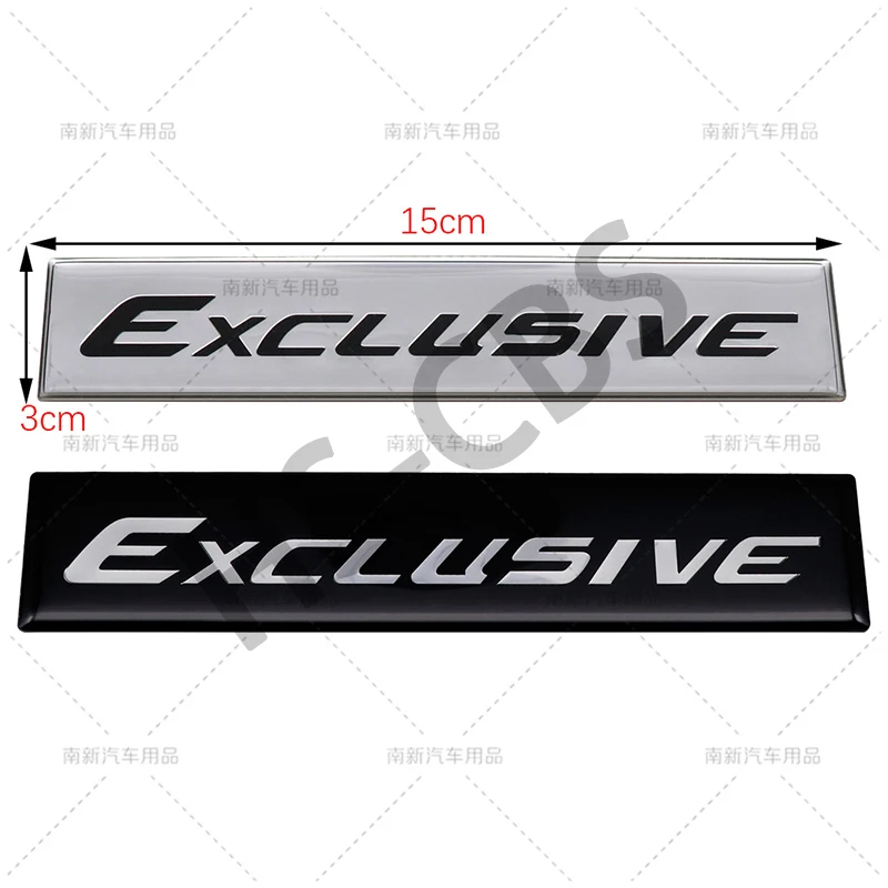 3D Aluminum Car Fender Side Stickers For Exclusive Badge Logo Rear Trunk Emblem Auto Body Decorating Sticker Accessories