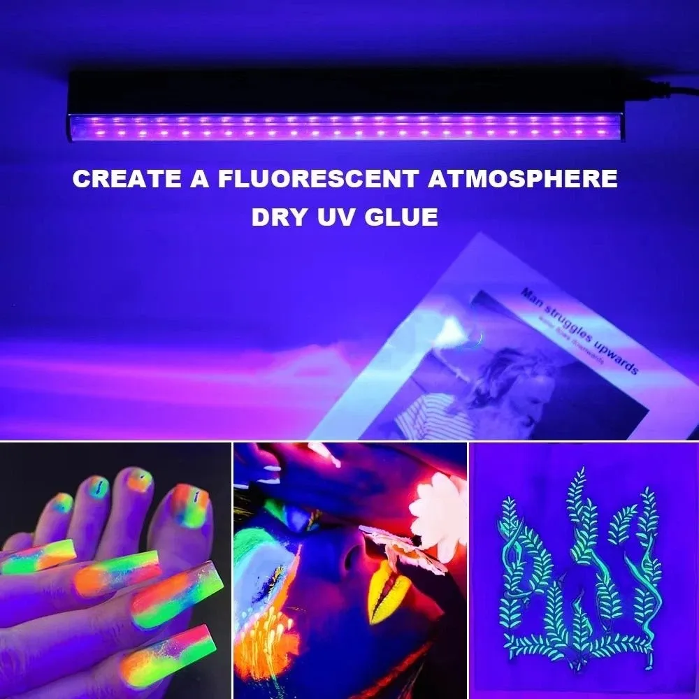 385-400nm UV Black Light Lamp 5W LED USB Plug Black Light Effect UV Light Ultraviolet Light Fluorescent UV Blacklight Bar