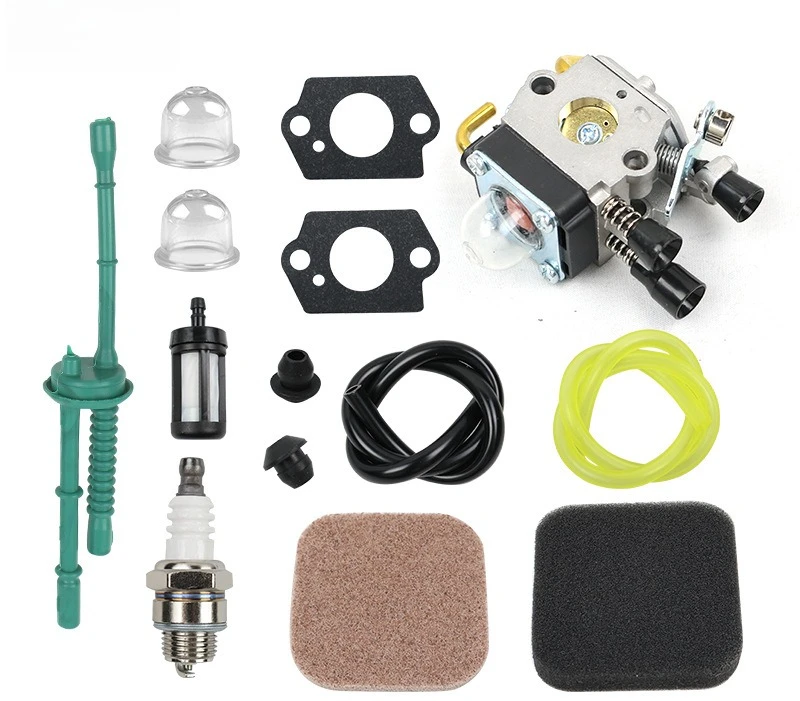 

Подходит для газонокосилок FS45, FS55, FS85: карбюратор, воздушный фильтр, маслопровод, прокладка масляного фильтра, запчасти для садовой техники.