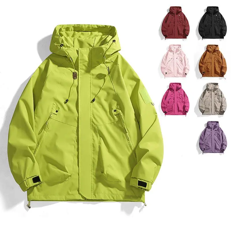 

Уличная водонепроницаемая спецодежда Jaet, мужская и женская осенняя новинка, повседневная модная ветрозащитная одежда из полиэстера, нейлона Cosite Fiber