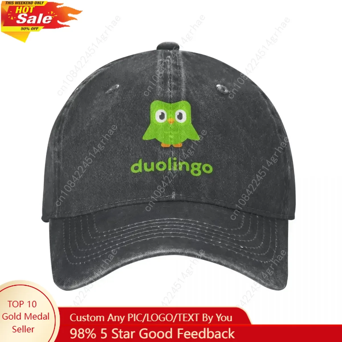 

Fashion Duolingo Owl Duo Baseball Caps Unisex Distressed Washed Hat Outdoor Summer Hats Cap