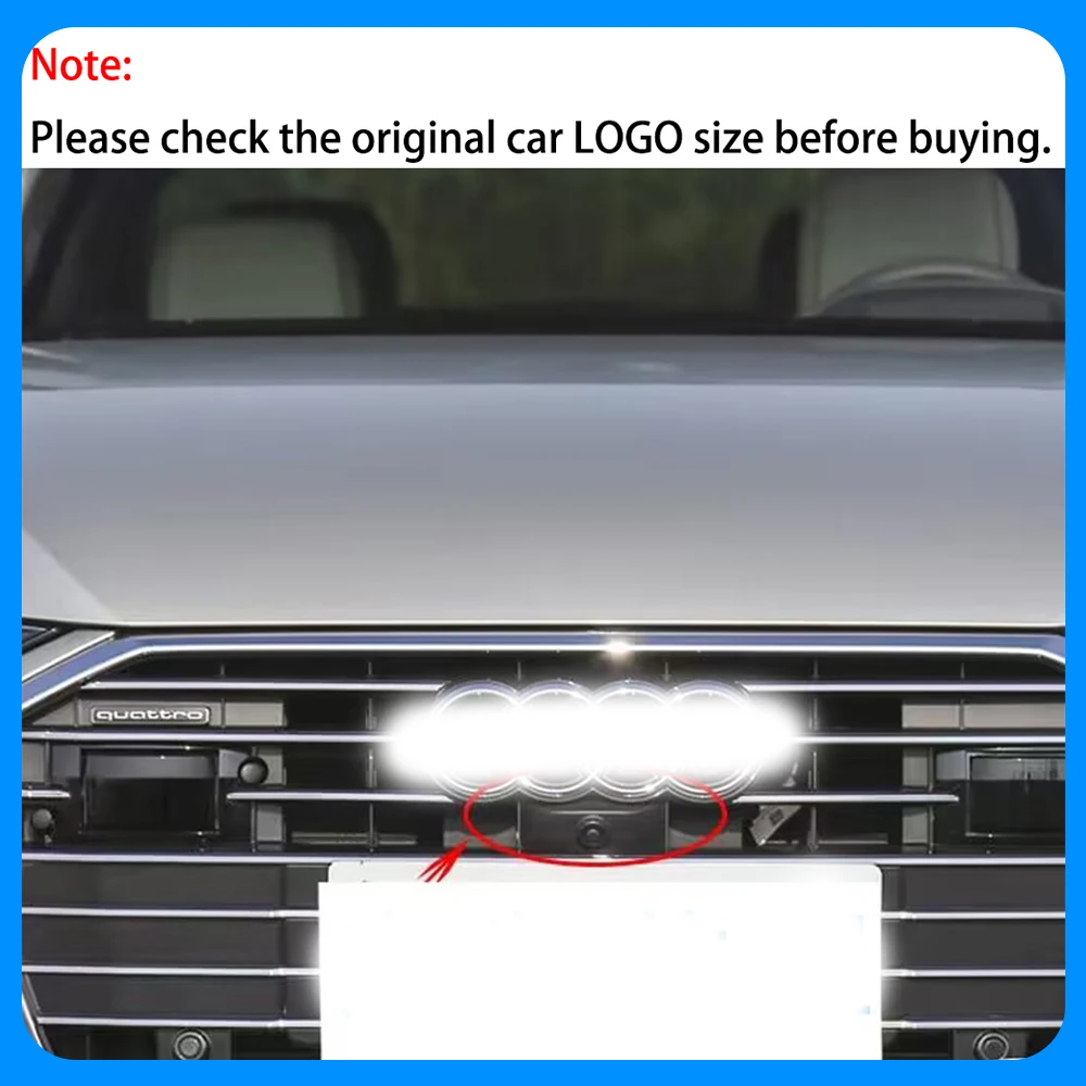 ZhuCamX AHD الترا واضح للرؤية الليلية شعار وقوف السيارات كاميرا الرؤية الأمامية لأودي A6 S6 RS6 C8 4K 2018 2019 2020 2021 2022 2023 2024