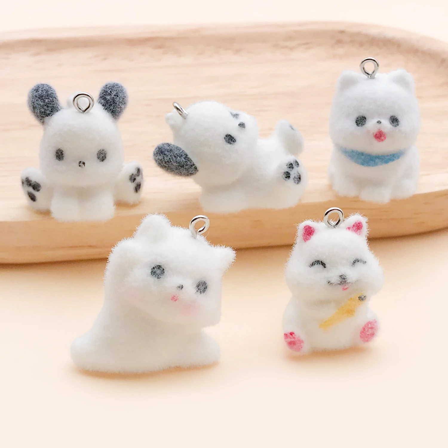 مزيج 5/10 قطعة الراتنج يتدفقون الحيوان جرو سحر المعلقات اكسسوارات DIY القلائد أقراط سلاسل المفاتيح صنع المجوهرات اكسسوارات #1