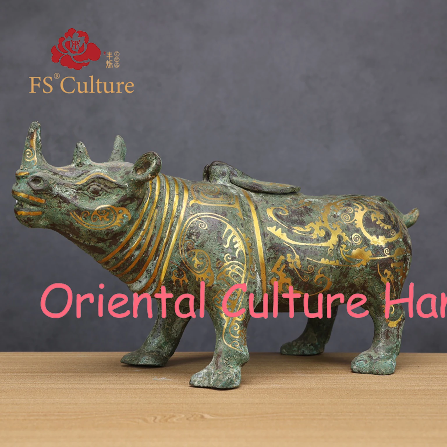 Imitation Of Ancient Chinese Bronzes, Rhinoceros Shaped Wine Container, Zun, Exquisite Handicrafts, Collectibles, Home Ornaments