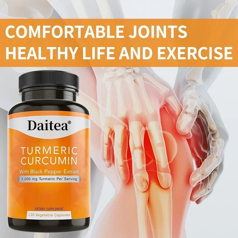 Turmeric Curcumin & Black Pepper - Active 95% Curcuminoids, High Strength, Natural Joint Supplement, Vegan, Non-GMO, Gluten-Free