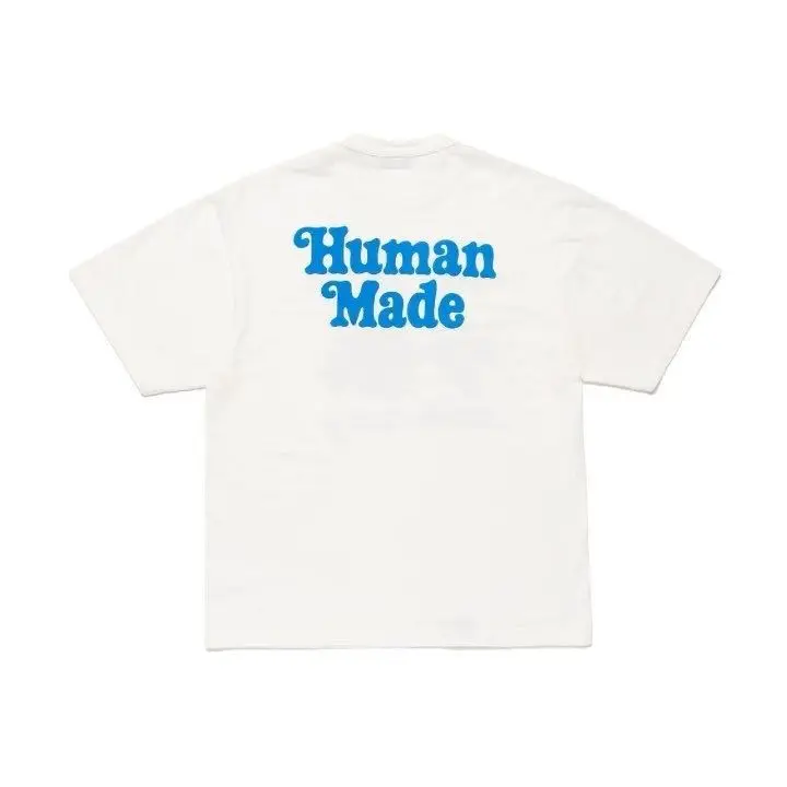 26 New Human Made Japanese Short sleeved T-shirt Bamboo Cotton Trendy Brand Couple Loose Black and White Solid Color Summer