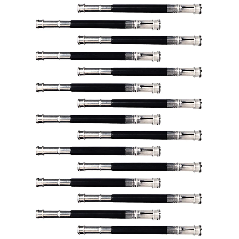 

15Pcs Stainless Steel Pencil Lengthener Double Ends Pencil Extender Holder Portable for Office School Use Student Stationery