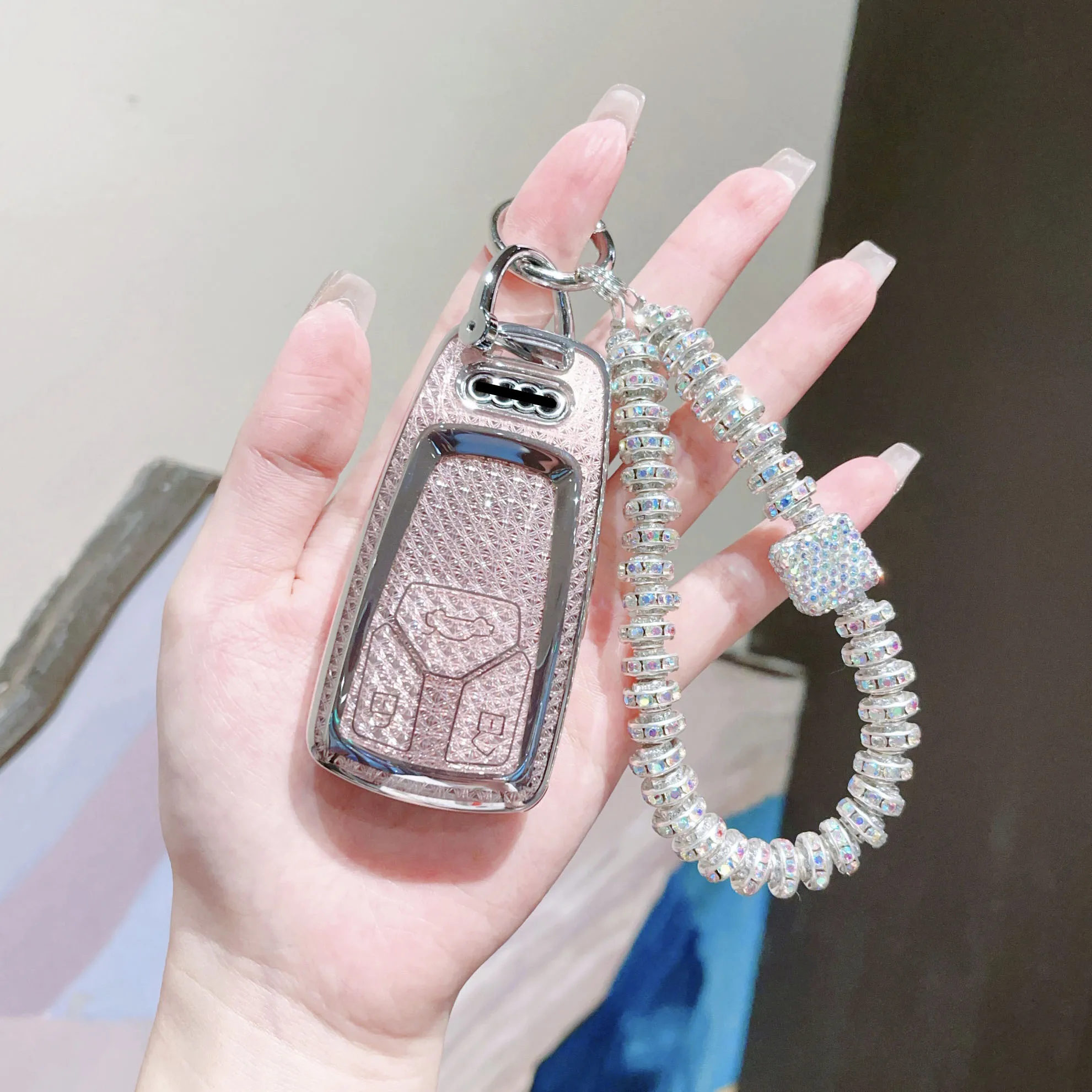 

Кожаный чехол для смарт-ключа автомобиля с полным защитным чехлом для Audi A1 A3 A4 A5 A6 A7 A8 B9 8V 8W 8S Q3 Q5 Q7 S8 R8 TT TTS Брелок