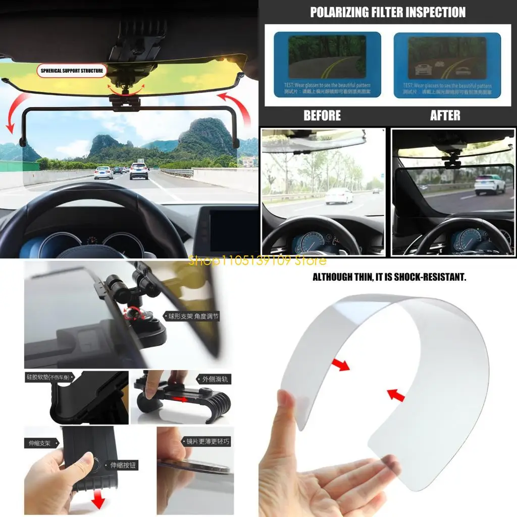 

P5ED Strengthened Driving Clearness Split Against Frown Glasses With Slide Adjustment Auto Dimming Lens Providing UV Protect