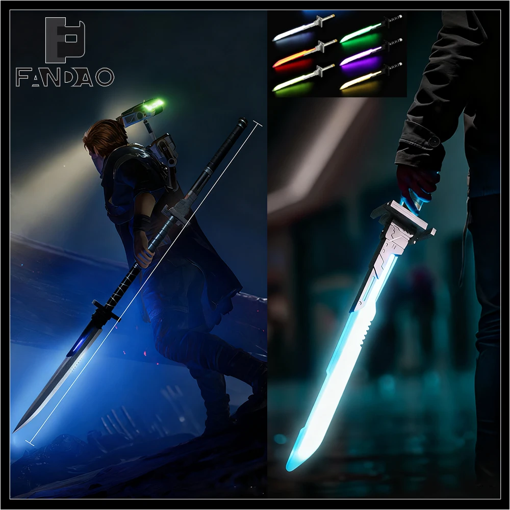 71cm Cyberpunk Laser Sword Toys Children's Colorful 2-in-1 Light-Up Lightsaber Toy With Sound Effects Birthday Gift Cosplay Prop