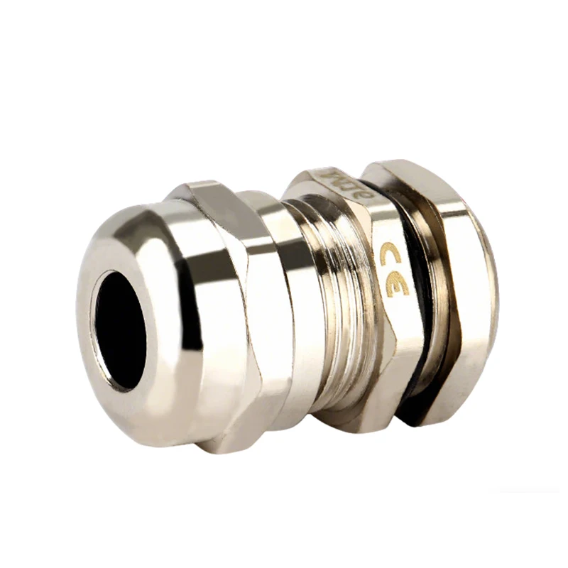 10pcs IP68 PG11 PG13.5 Nickel-Plated Brass Cable Gland Connectors Waterproof Cable Terminals for Secure Wiring