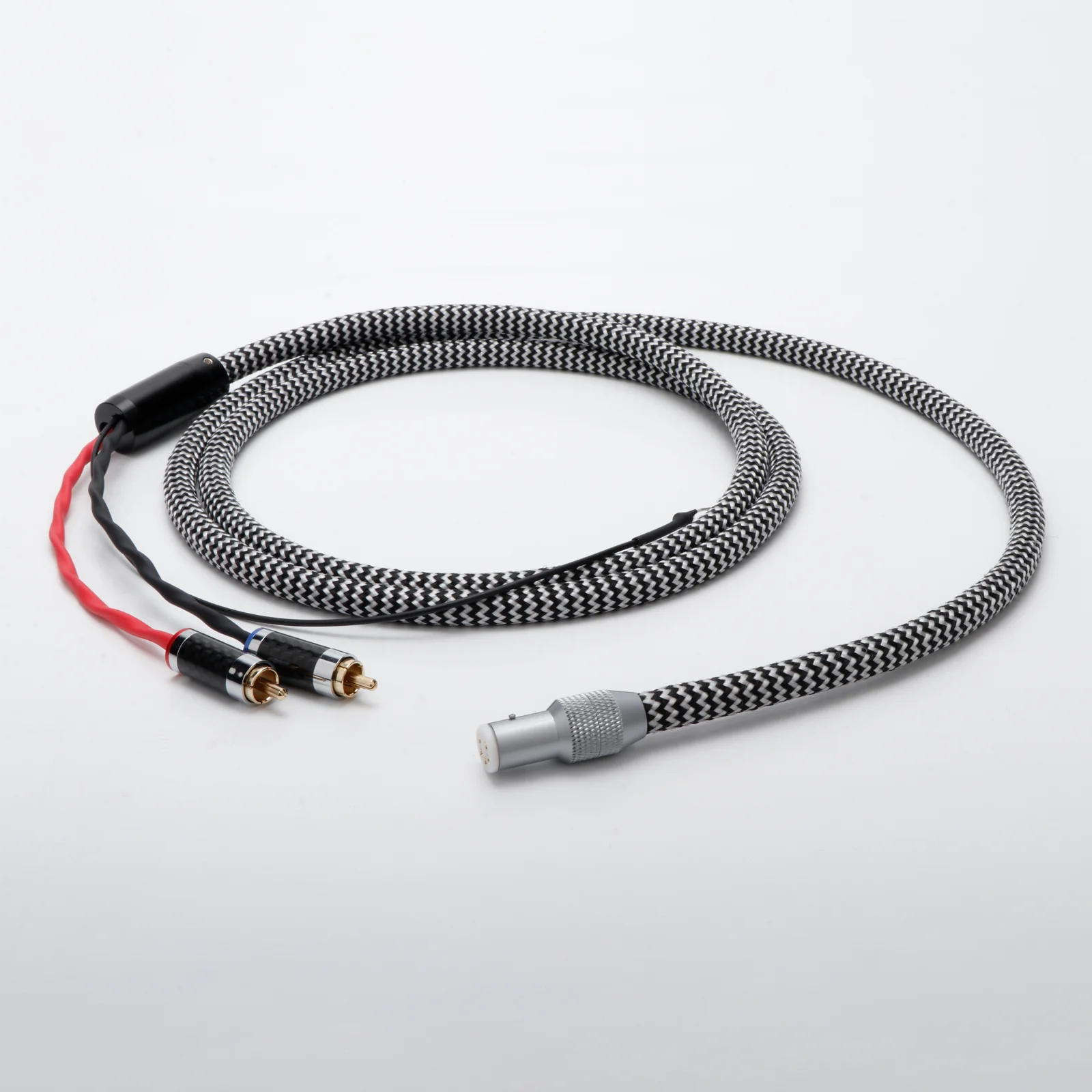 5-Pin DIN Stecker/Buchse auf 2RCA Phono-Kabel 4-adriges Phono-Kabel mit Erdungsdraht RCA-Kabel für LP Vinyl-Plattenspieler Tonarm – Detail 10