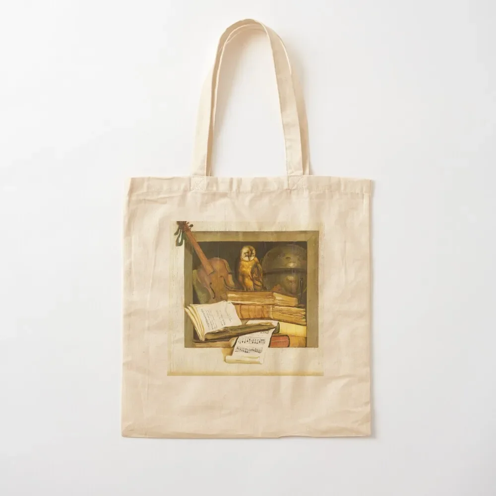 Still Life,Books, Sheet Music,Violin, Celestial Globe and Owl Tote Bag Shopper bag Women's shopper Tote Bag