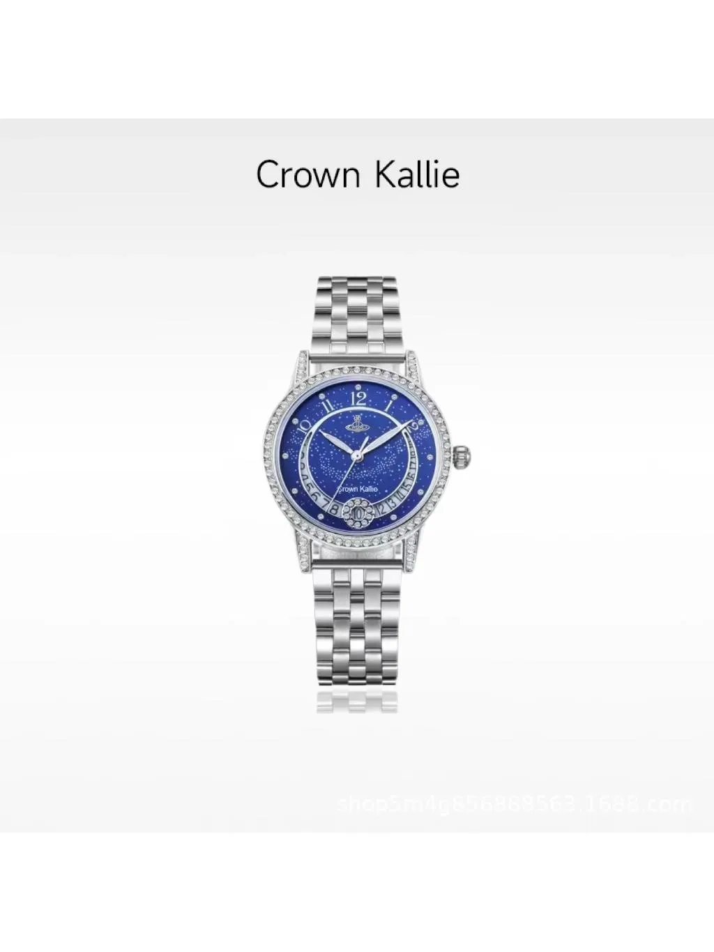 Crown Kallie Crescent Bay Starry Sky Series Crescent Starry Sky Blue Design Women's Watch ck8151 - view 6