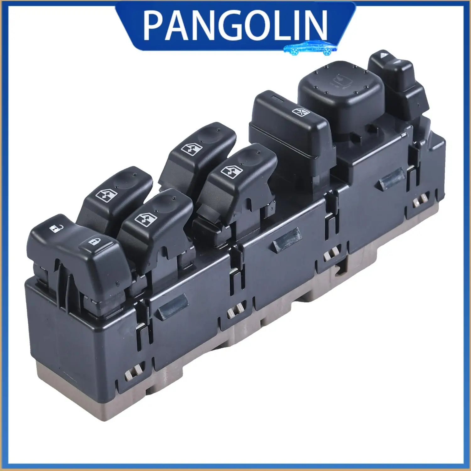 

PANGOLIN Left Master Power Window Switch For 2003-2006 Chevy GMC Cadillac & Hummer Driver Side Control Mirror Adjust And Lock