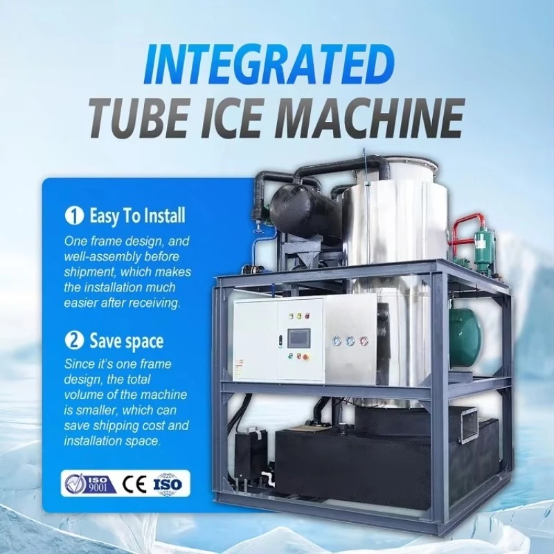 FL  Industrial Tube Ice Machine 5Ton 10Ton 20Ton 30Ton/Day | 28mm 35mm Food Grade Tube Ice Maker for Ice Factory Customized