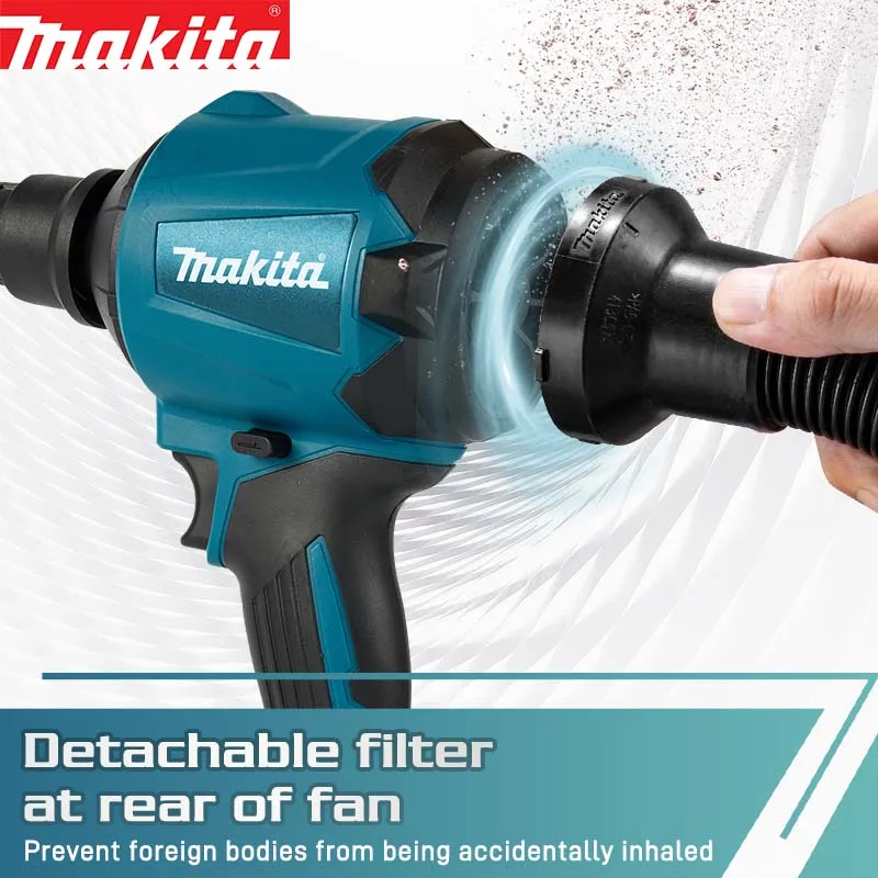 Makita  DAS180 Brushless Air Blower Cordless Air Dust Removal Gun with Nozzle 18V Multifunction Dusting Machine Inflator Tool