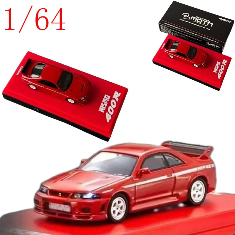 

Kyosho Diecast 1/64 Scale ‌Nissan NISMO 400R (BNR33) Official Display Car Alloy Car Model Toys for Boys Gift