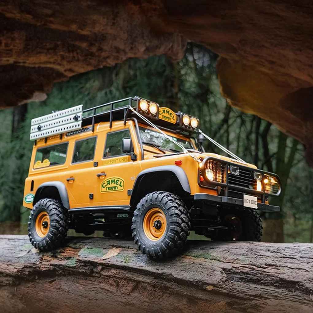 1/10 FMS Large Camel Cup FCX10 Simulation RC Model Remote Control Electric Climbing Car Off-Road Vehicle Model Toy For Children