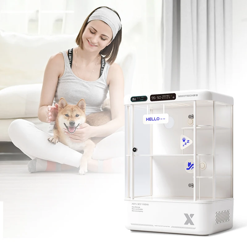 

Veterinary Clinic Puppy cat Cage Pet Cabin Oxygen Chamber Dog House Crate Dog Cages Kennels Stackable Dog Crates